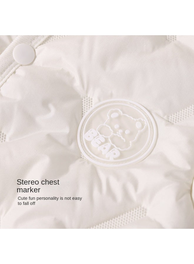 DEESHA Three-layer Cotton Padding】baby Bodysuits For Autumn And Winter, Newborn Clothes, Full-month Cotton Outfits, Baby's 100-day Celebration Garments, Crawler Suits - Image 4