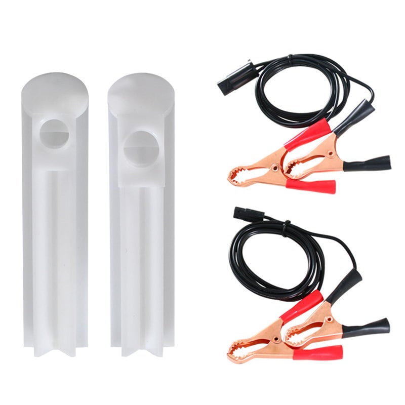 NTNEV 4PCS Car Fuel Injector Cleaner Kit Universal Fuel Injector Flush Cleaner Adapter DIY Cleaning Tool Kit with Test Lead SUV Truck RV Car Fuel Injector Tester Fuel Pump Pressure Test