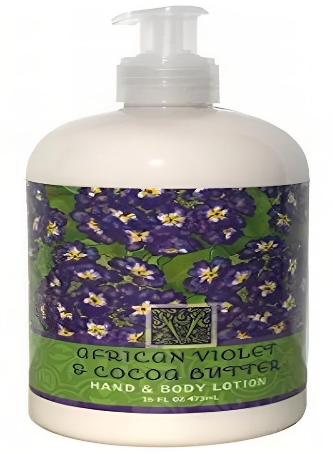 Greenwich Bay African Violet Scented Lotion with Shea Butter - Luxury Spa Botanical Collection - Beautiful Packaging - 16 Ounce Each Bottle