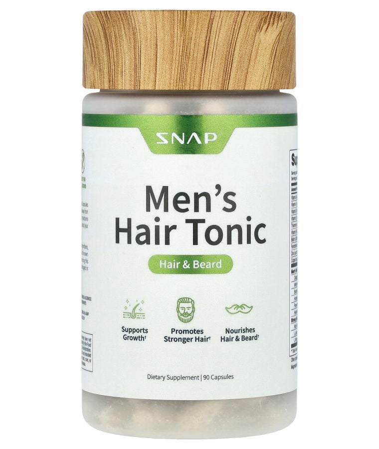 SNAP SUPPLEMENTS Men's Hair Tonic Hair & Beard 90 Capsules