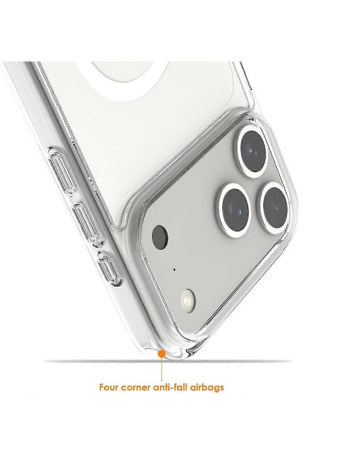 iPhone 17 Pro Case Cover Clear Magsafe Non-Yellowing Case iPhone 17 Pro Bumper Drop Protection Scratch-Resistant Cover For iPhone 17 Pro Cover 6.3-inch - Image 2