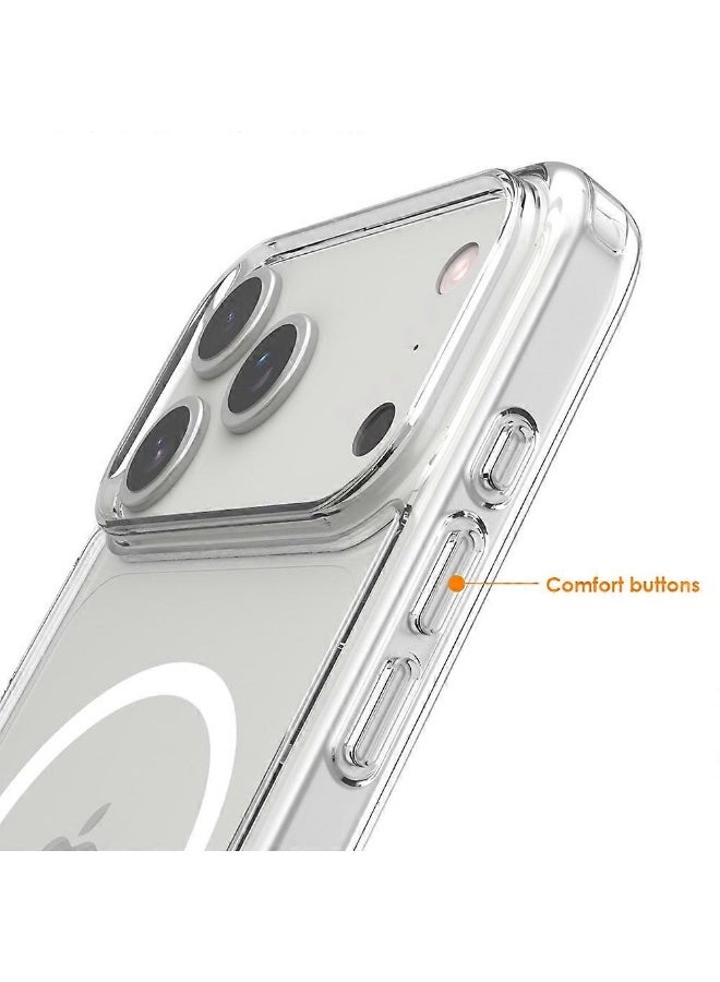 iPhone 17 Pro Case Cover Clear Magsafe Non-Yellowing Case iPhone 17 Pro Bumper Drop Protection Scratch-Resistant Cover For iPhone 17 Pro Cover 6.3-inch - Image 3