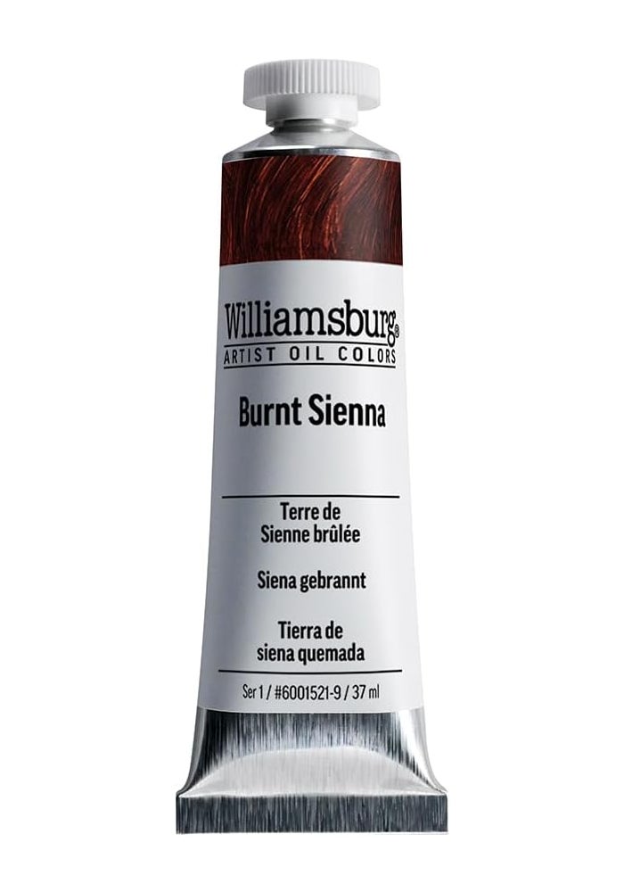 Williamsburg Handmade Oil Color - Burnt Sienna, 37ml Tube - Image 1