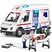 Doloowee Ambulance Toy Truck for Kids 38 Large Toy Cars with Lights Sounds Emergency Vehicle Toddler Toys Rescue Role Playset Play Learn Toddler Toys Ages 3 4 5 6 7 8 9 10 11 12 - Image 3