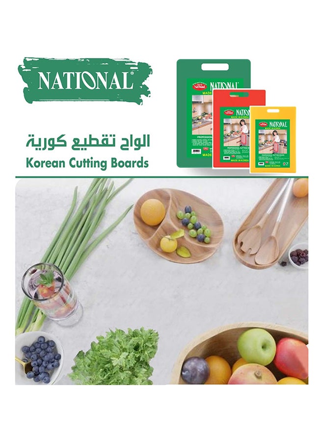 National 410x250x10mm White Professional Thick Plastic Chopping Block with Built-in Handle for Kitchen Prep, Durable Korean Cutting Boards Heavy Duty Meat and Vegetable Slicing Station - Image 4