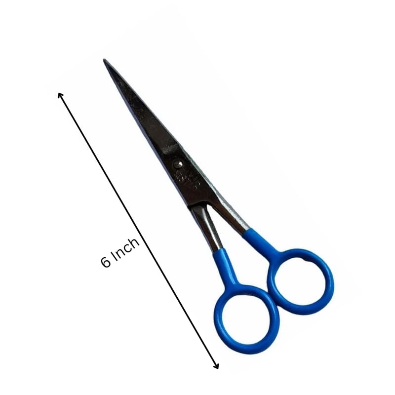Anju Scissors Enterprise 6 Inch Black Scissors All Purpose ComfortGrip Handles Sharp Scissors for Home Kitchen Office Pack of 26  - Image 2