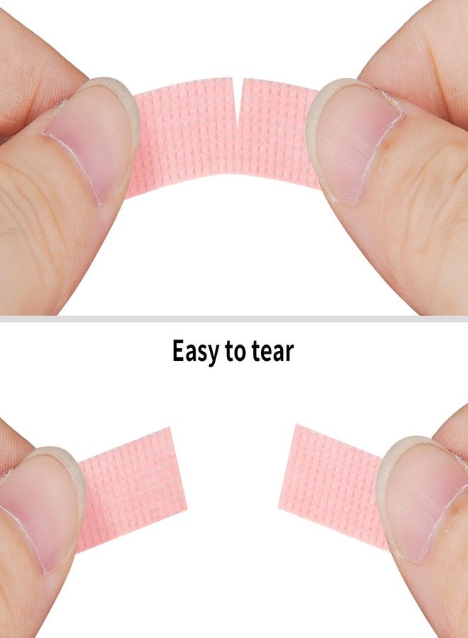 Flezoo 8 Rolls Lash Tape, 9m/10 Yard Pink Adhesive Breathable Fabric Eyelash Makeup Eye Tape for Eyelash Extensions Supplies - Image 4