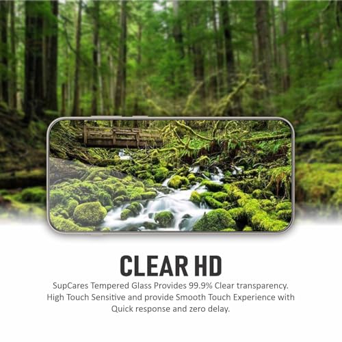 SupCares Tempered Glass for OnePlus 15 (6.78 Inch) With Installation Kit | Military-Grade Gorilla Screen Protector | Edge to Edge Coverage | Black - Image 3