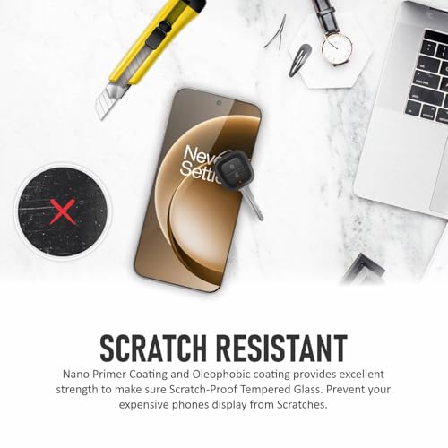 SupCares Tempered Glass for OnePlus 15 (6.78 Inch) With Installation Kit | Military-Grade Gorilla Screen Protector | Edge to Edge Coverage | Black - Image 5