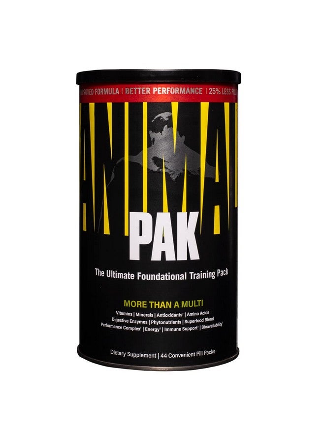 ANIMAL مجموعة فيتامينات ومكملات Allinone المريحة من Pak تحتوي على فيتامينات الزنك وفيتامينات C وB وD والأحماض الأمينية والمزيد من الفيتامينات المتعددة للتغذية الرياضية والأداء للنساء والرجال، إصدار محدث، 44 قطعة - Image 2