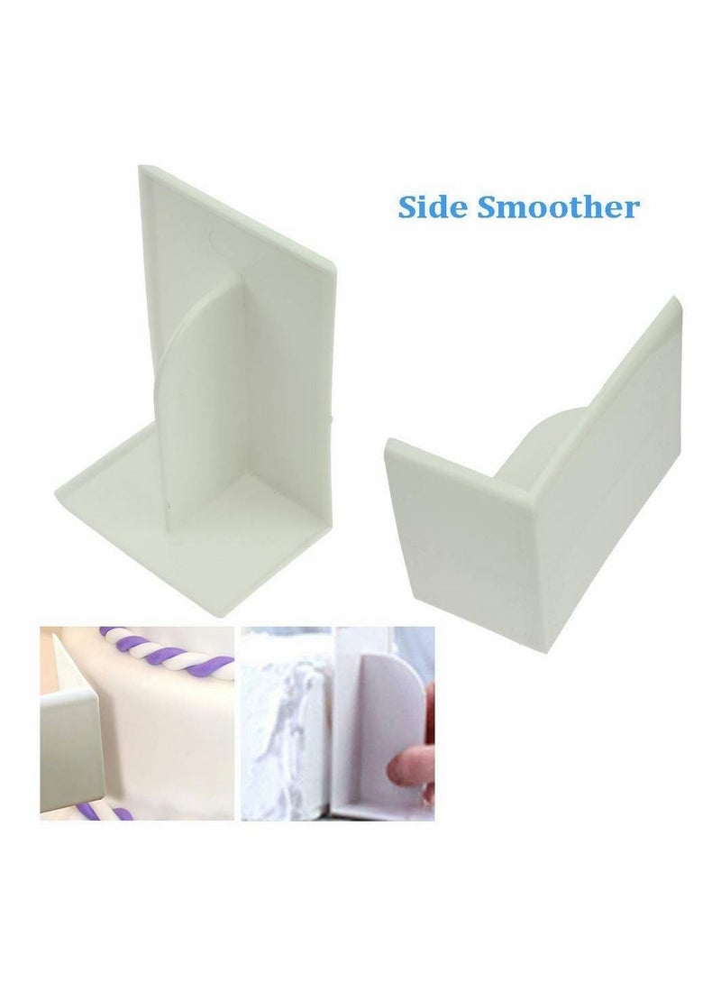 Excefore 4pcs Fondant Icing Smoother Polisher for Cake Decoration Sugarcraft Scraper Paddle Tool  - Image 3