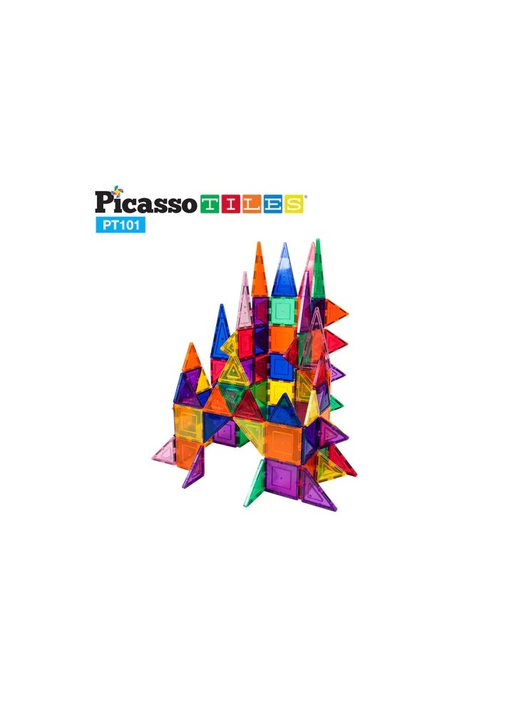 PicassoTiles Magnetic 3D Blocks 101-Pieces, Building Blocks, Educational Toy Set, Construction Building Kit For Child Brain Development  - Image 3