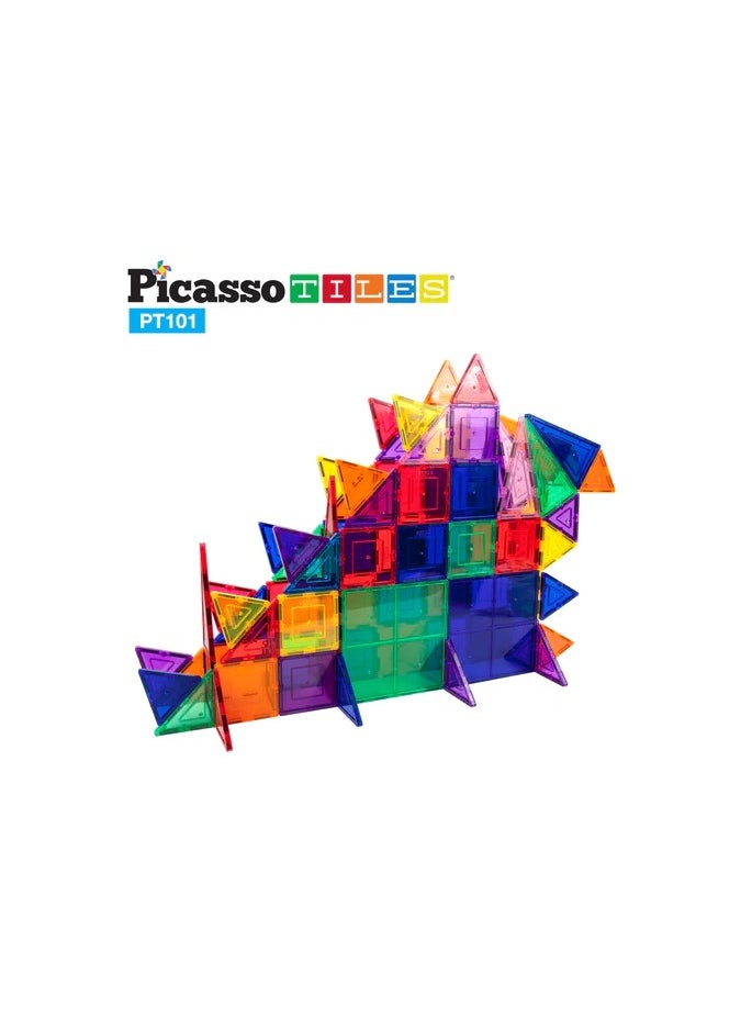 PicassoTiles Magnetic 3D Blocks 101-Pieces, Building Blocks, Educational Toy Set, Construction Building Kit For Child Brain Development  - Image 4