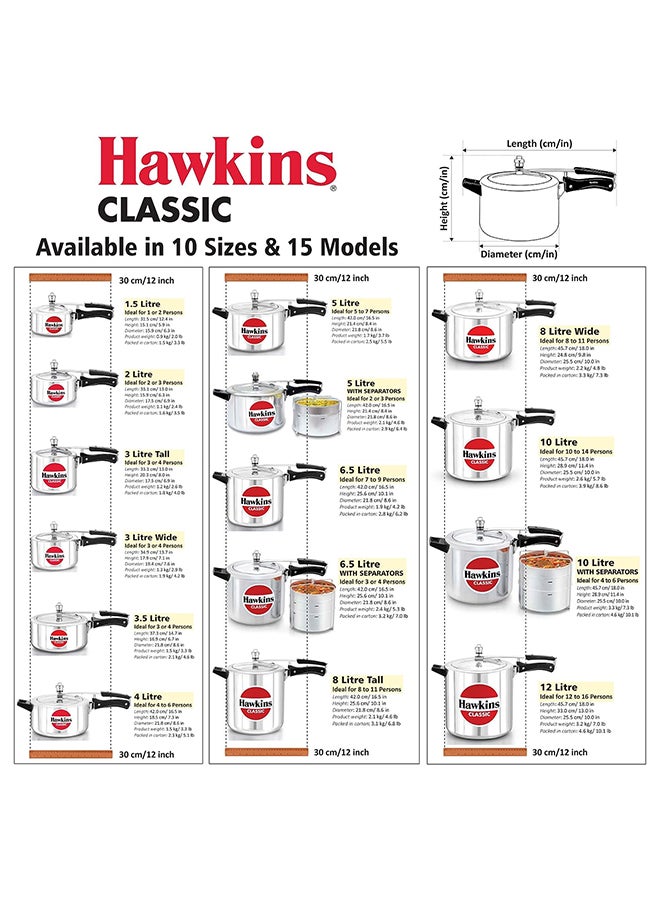 Hawkins Classic 3L (Wide) Pressure Cooker - Image 5