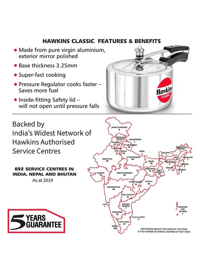 Hawkins Classic 3L (Wide) Pressure Cooker - Image 3