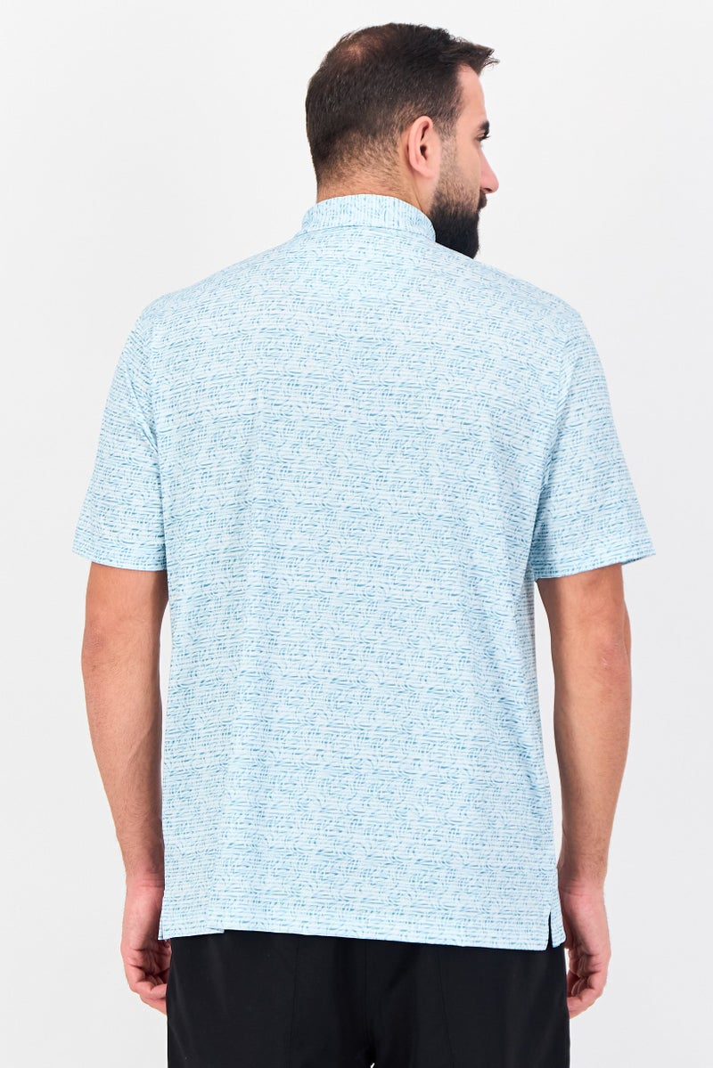 Greg Norman Men Sportswear Fit Short Sleeve Outdoor Polo Shirt, Multicolor - Image 3