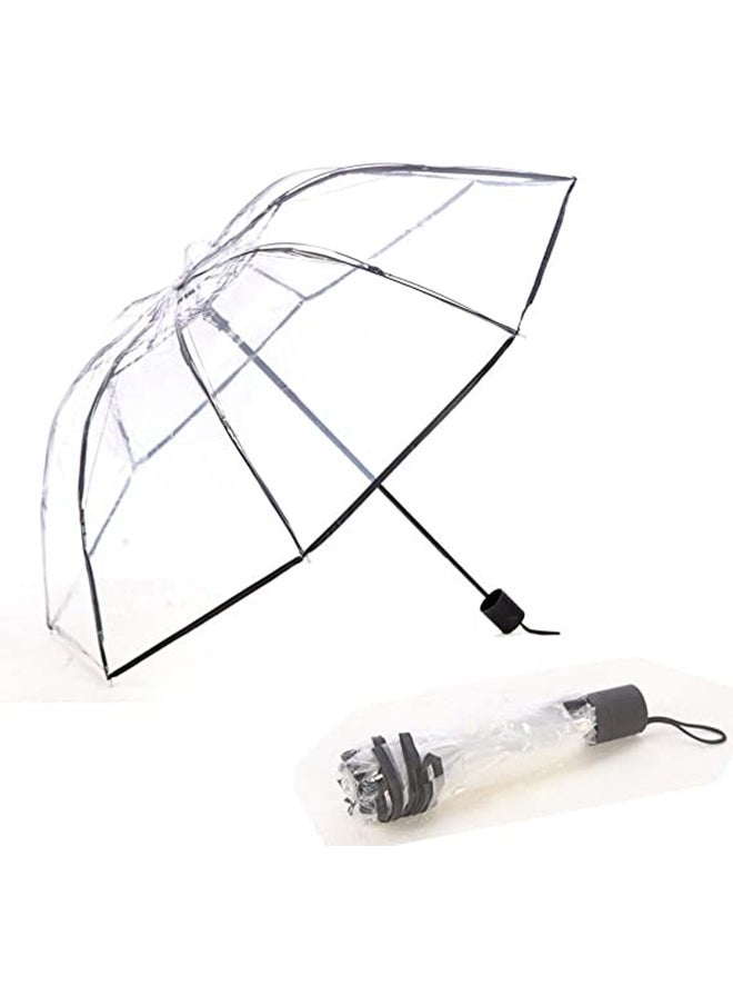 Generic 1 Pcs Clear Umbrella Transparent Portable Umbrella  - Image 1