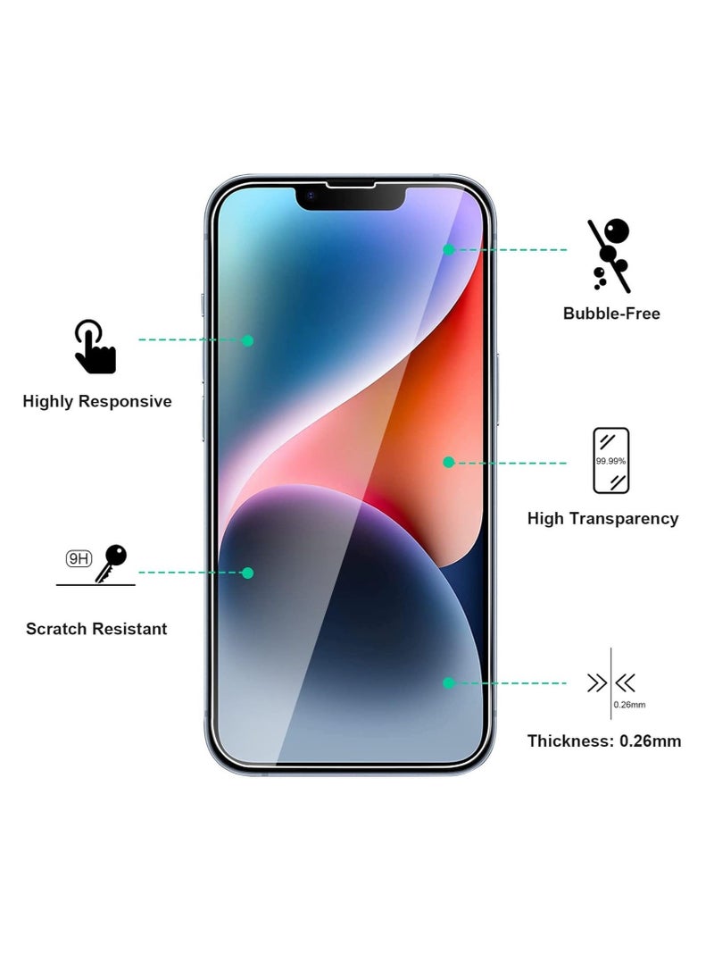 Raxoom iPhone 14 Plus Case [2 Pack] – Tempered Glass Screen Protectors, Ultra Slim Crystal Clear, Shockproof Protective Glass for iPhone 14 Plus 6.7" (2022) - Image 4