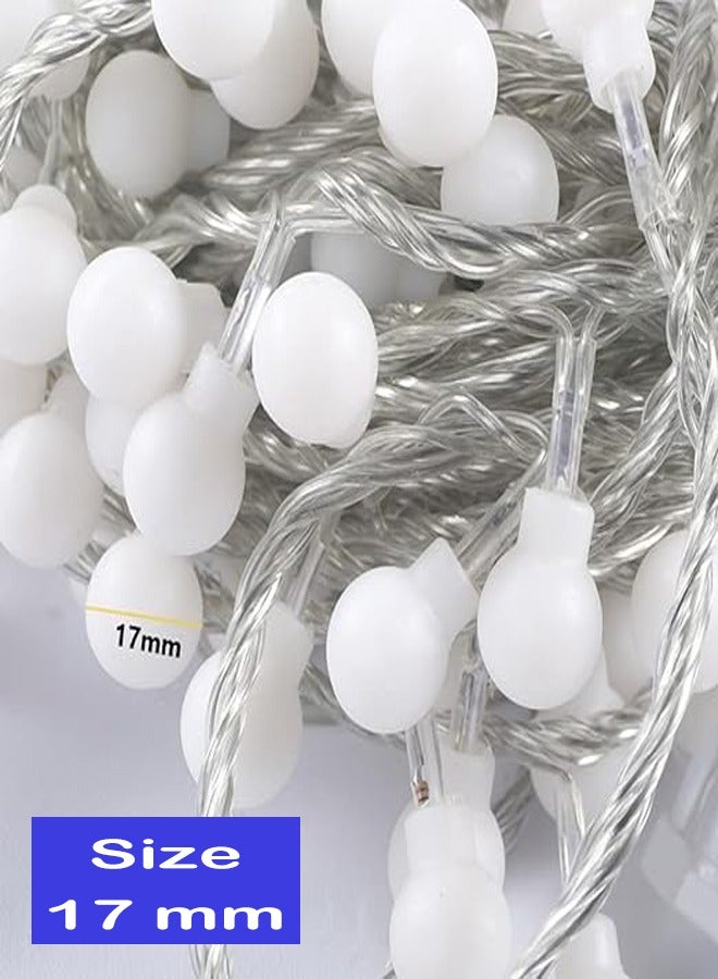 ZCM-HAPPY Decorative LED Low Voltage Round Ball Lights String Multicolour for Indoor and Outdoor 20 Meters 200 Lights Plug-In Type  - Image 4