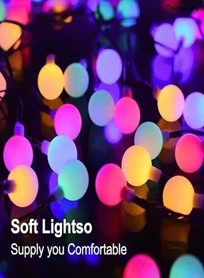 ZCM-HAPPY Decorative LED Low Voltage Round Ball Lights String Multicolour for Indoor and Outdoor 20 Meters 200 Lights Plug-In Type  - Image 5