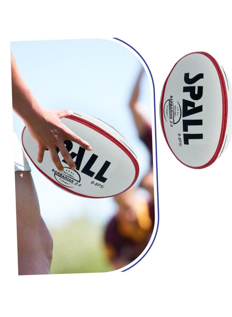 سبال كرة الرجبي للشباب والكبار، الرياضة في الهواء الطلق، احترافية من المطاط الصناعي، قبضة فائقة، شديدة التحمل ومتينة، كرات رسمية للتدريب القياسي لكرة القدم - Image 2