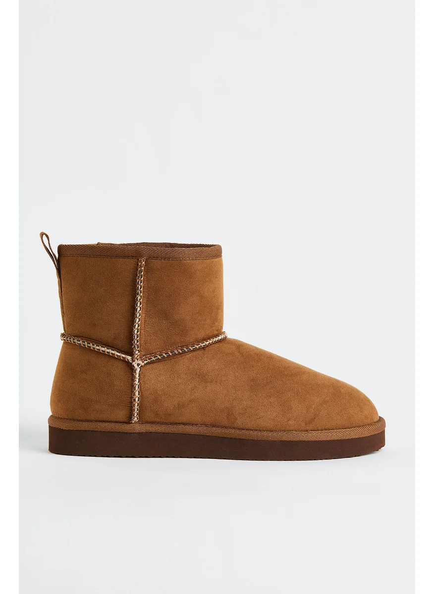 اتش اند ام Warm-Lined Slip-On Boots