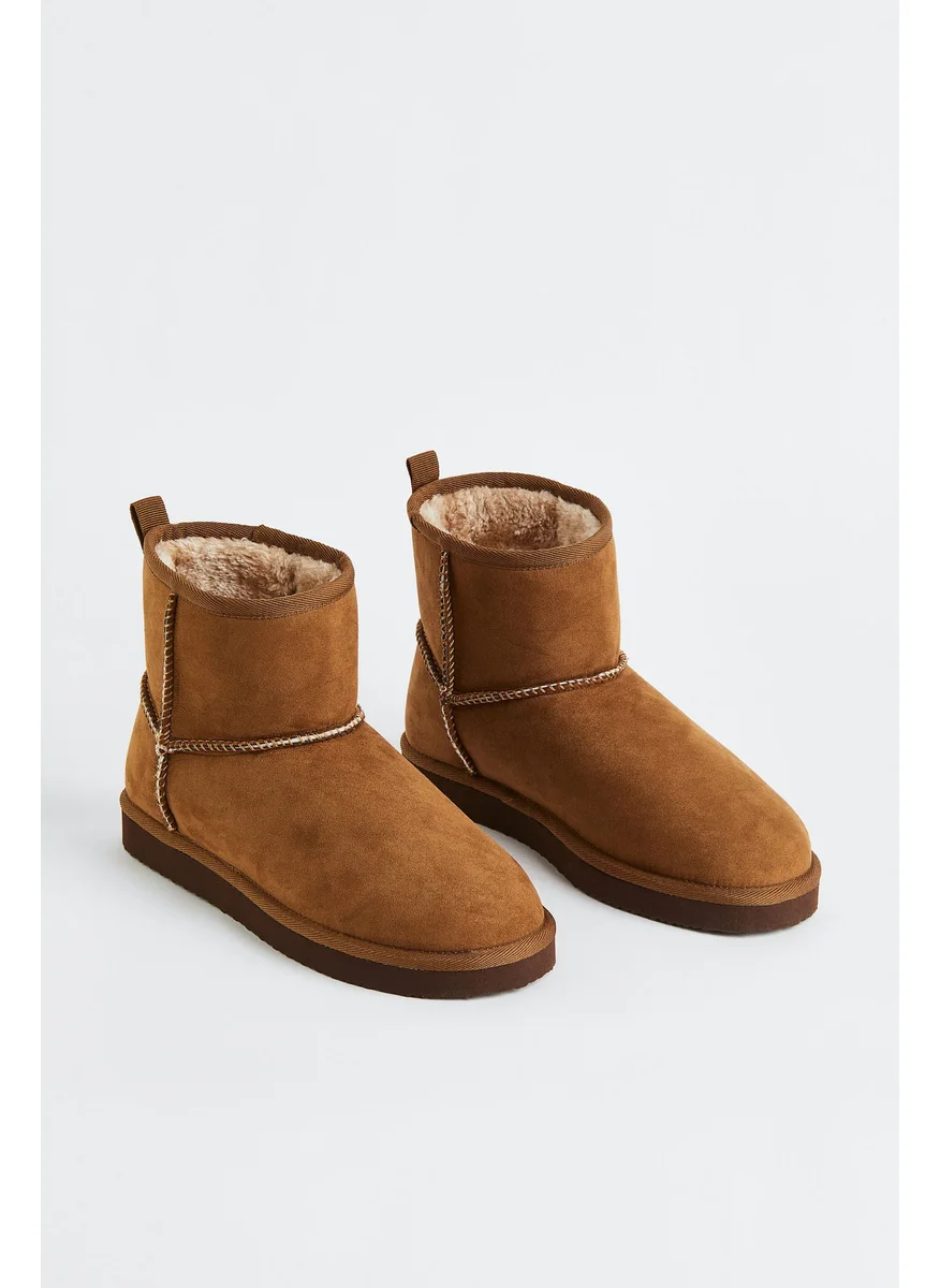 اتش اند ام Warm-Lined Slip-On Boots