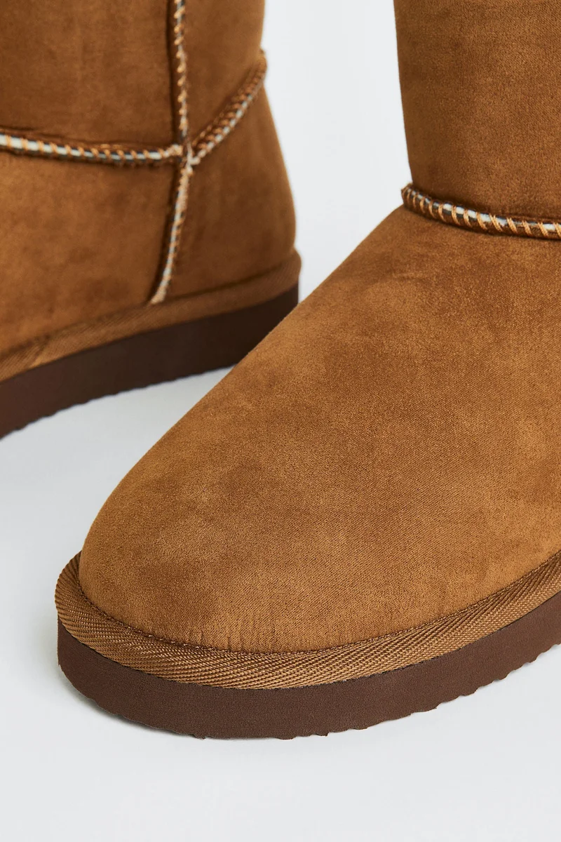 H&M Warm-Lined Slip-On Boots