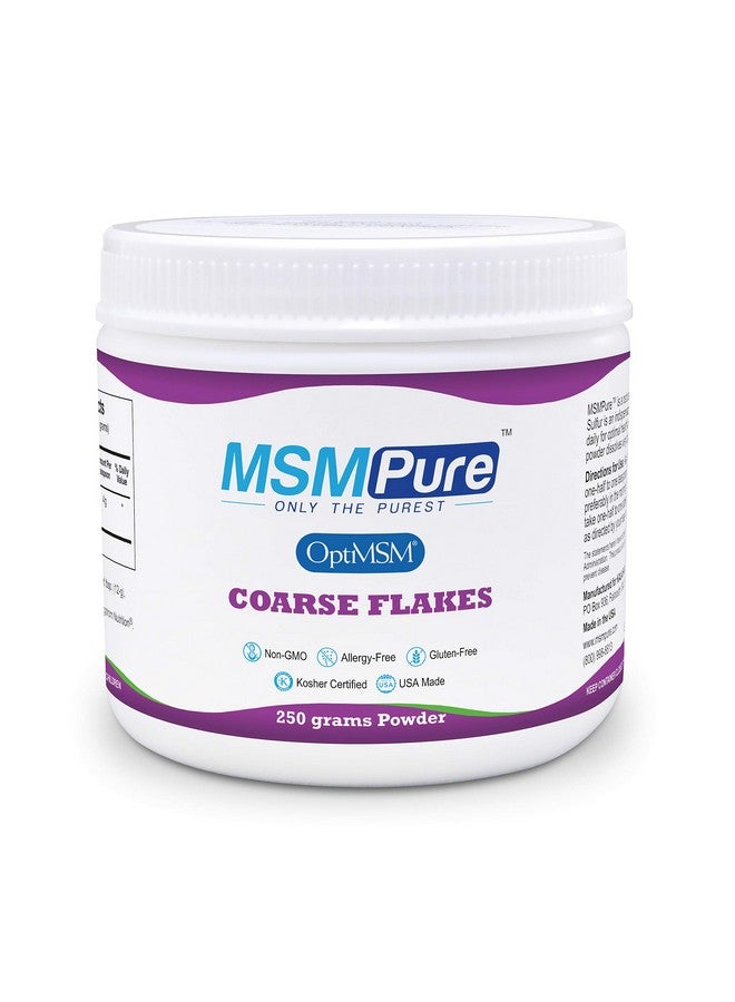 KALA HEALTH MSMPure Coarse MSM Powder Flakes - US-Sourced MSM for Joint Health, Skin Appearance, and Hair & Nail Support - 8.8 oz, Organic Sulfur - Image 1