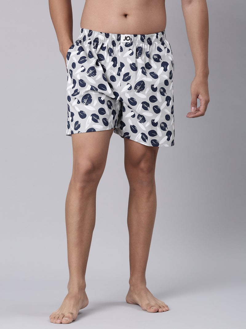 Joven Men Printed Pure Cotton Side Pocket Boxers Pack of 2 - Image 4