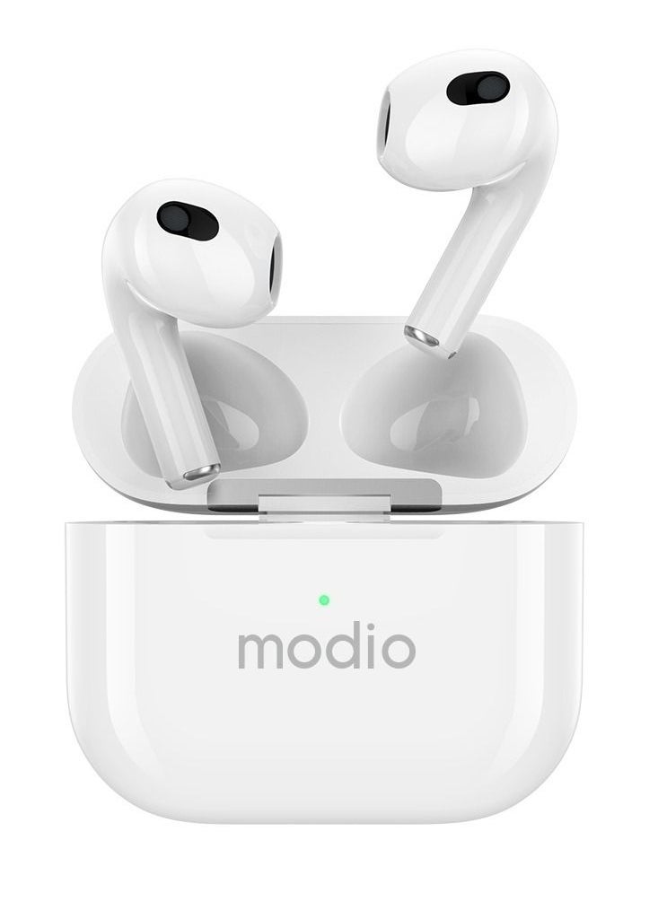 Modio Wireless Earbuds ME12 Bluetooth Headset Wireless Earphone for White - Image 1