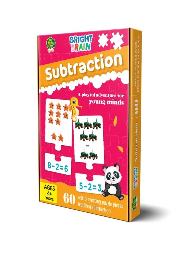 THE BOOK TREE Bright Brain Subtraction Puzzle for Kids – 60 Self-Correcting Pieces | Math Learning Game for Preschoolers | Educational Toy for Early Math Skills | Ages 4+ by Majestic Book Club - Image 4