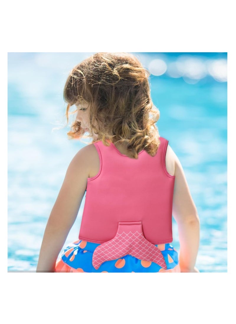 NADANBAO Kids Swimming Vest Adjustable Buoyancy Float Jacket, Swimming Training Aid Children Buoyancy Aid Swim Assistance, Pink - Image 5
