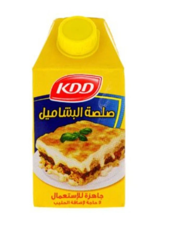 كي دي دي صلصة بشاميل كي دي دي (500 مل) – صوص أبيض كريمي جاهز للاستخدام – قوام غني وناعم للمكرونة بالبشاميل واللازانيا والجراتان – صوص سائل طويل الأجل - Image 1