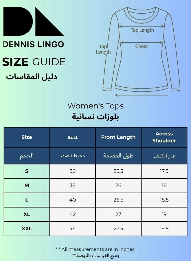 Dennis Lingo Marshmallow Women's Marshmallow Poly Twill Solid T-Shirt Regular Fit Tops for Women | Best Price UAE