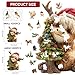 MEATRN Christmas Wooden Puzzles for Kids Adults Tree Fawn Holiday Jigsaw Puzzle 498 Pcs 166192 Fun Family Game for Childrens Party Winter Gathering and Festive Entertainment - Image 4
