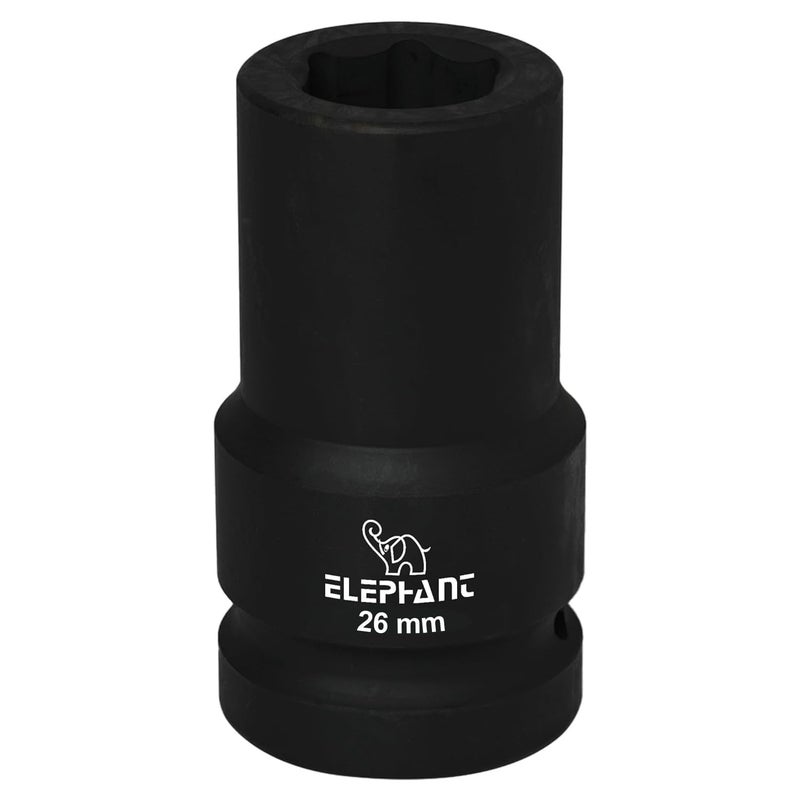 Elephant 1 Square Drive 6Point STD Impact Sockets Size 26mm Length 90mm - Image 3
