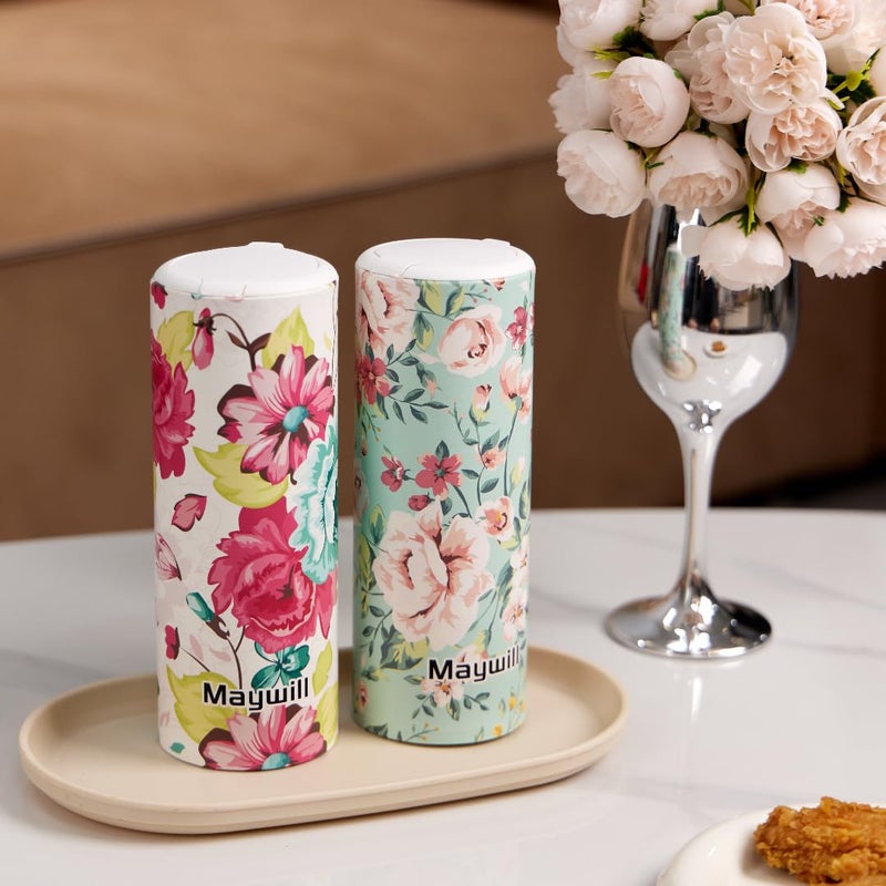 Maywill Chic Facial Tissue Holder for Car Cup Holder - Travel Tissue Tubes Box Container (3-ply, 4 Pack, 200 Sheets) - Image 2