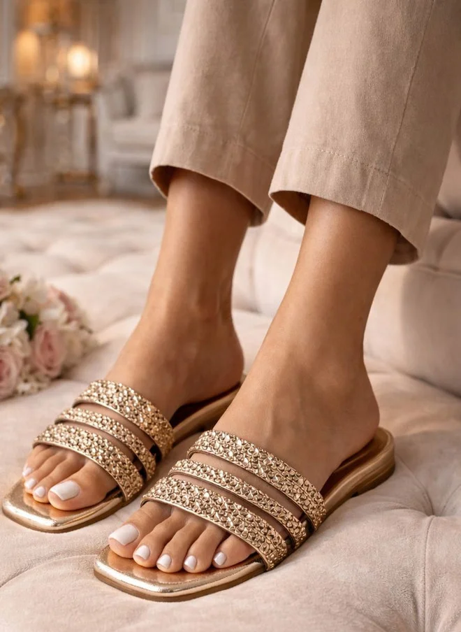 Sandal Stories SANDAL STORIES Women Open Toe Flats with Laser Cuts