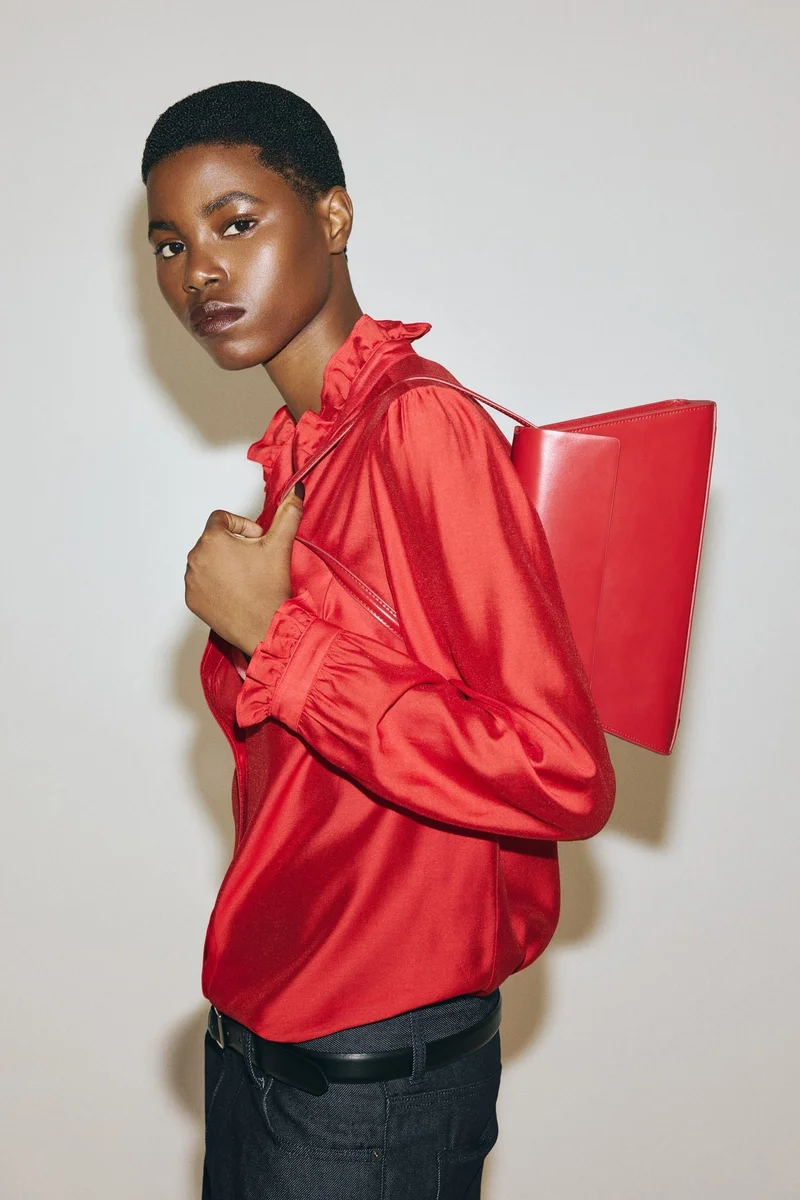 H&M Frill-collar blouse