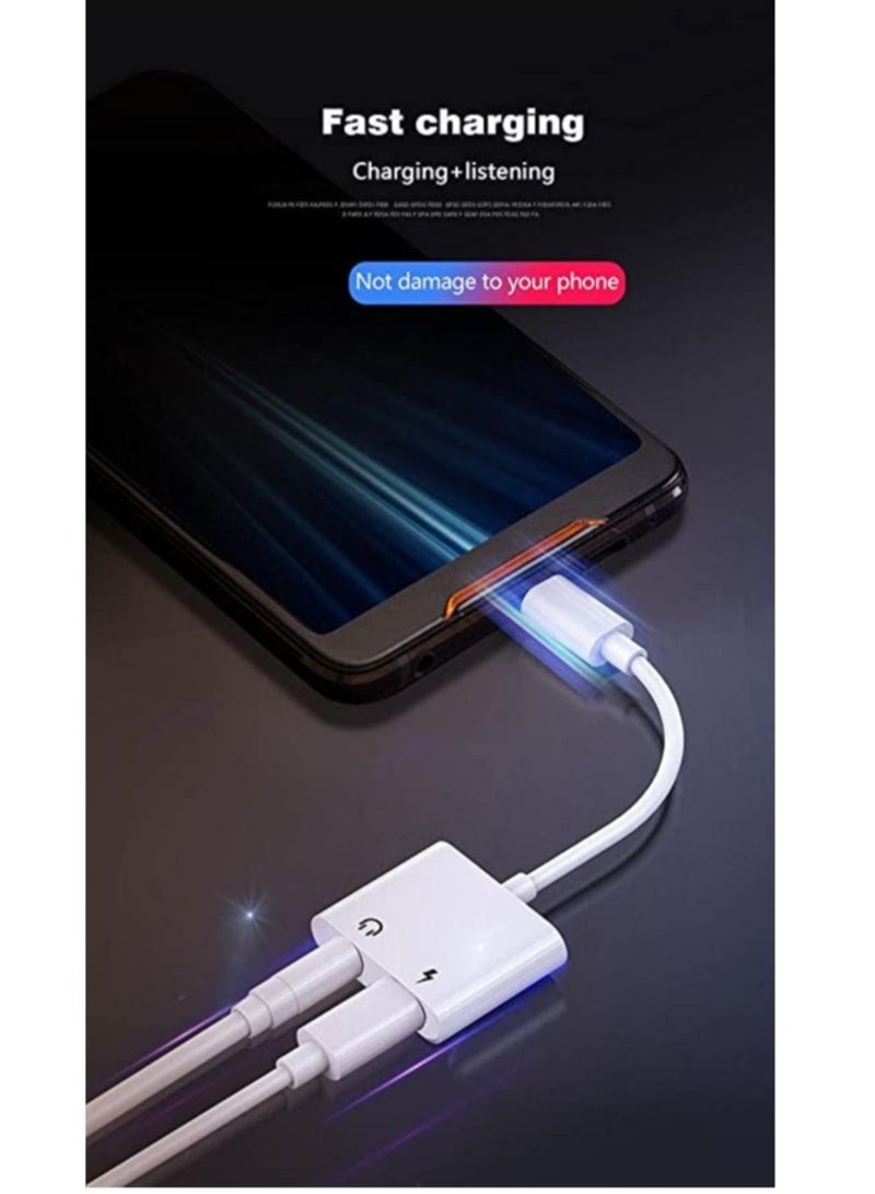 ELTRAZONE 2 in 1 Lightning to 3.5mm Audio Jack and Charger Adapter for iPhone - Image 4