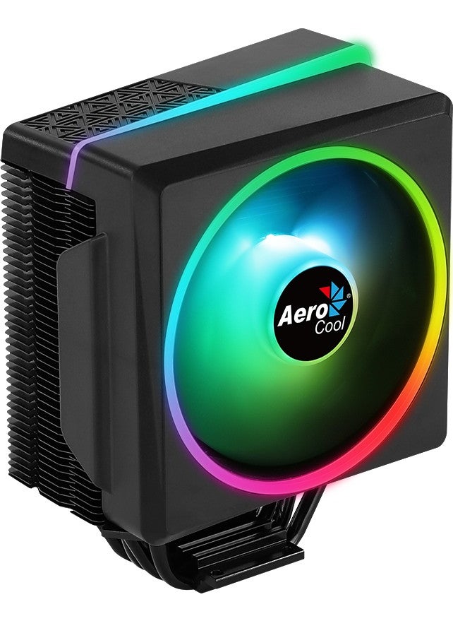 AeroCool AE CC CYLN4F سيلون 4F مروحة تبريد وحدة المعالجة المركزية ARGB شفافة 12 سم  - Image 1