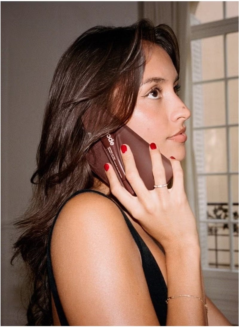 rhode Samsung Silicone Lip Holder for Cell Phone, Lip Gloss Adhesive Sleeve for Phone, Lip Holder Stick-on Phone Case, Back Stick On Holder for Samsung Phones（Espresso） - Image 3