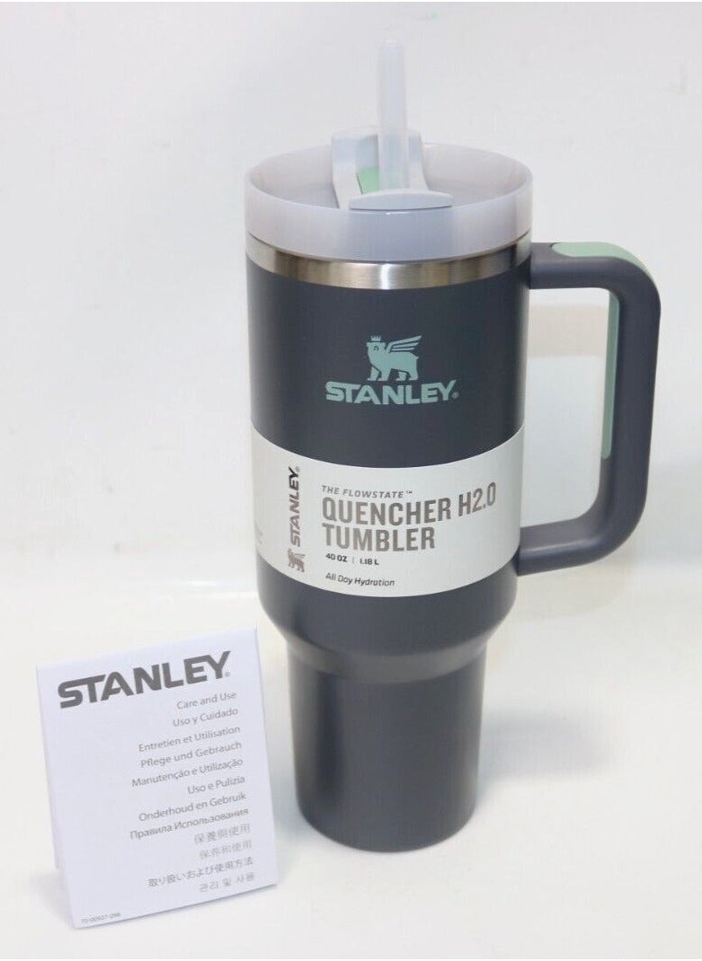 Stanley - 40oz  Quencher H20 Flowstate Stainless Steel Vacuum Insulated Tumbler with Lid and Straw for Water, Iced Tea or Coffee, Smoothie and More, Cream - Image 1