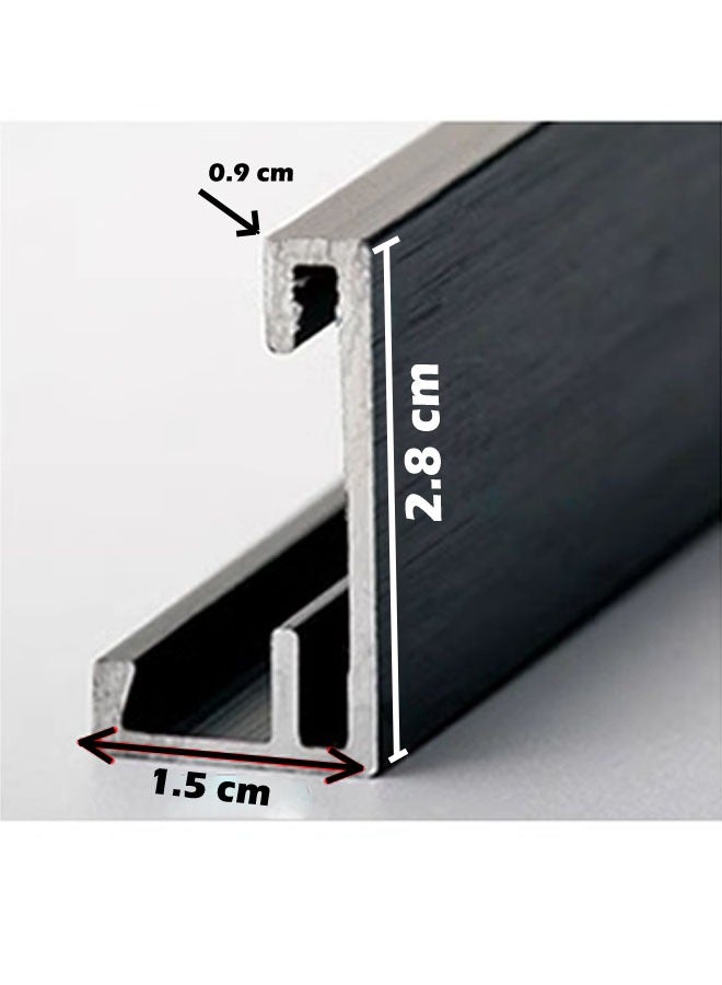 Full Length Mirror 50X150 cm, Floor Mirror with Aluminum Alloy Frame, Free-Standing Leaning Large Bedroom Dressing Mirror, Full Body Mirror with Stand for Living Room & Bedroom