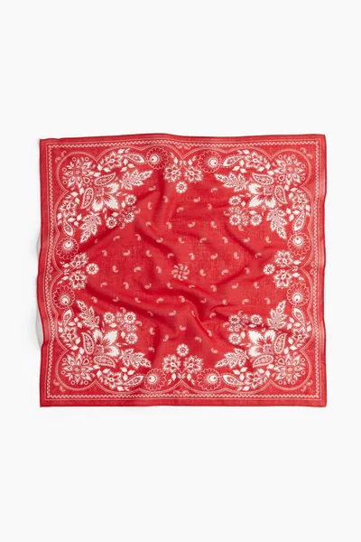 H&M Patterned cotton scarf
