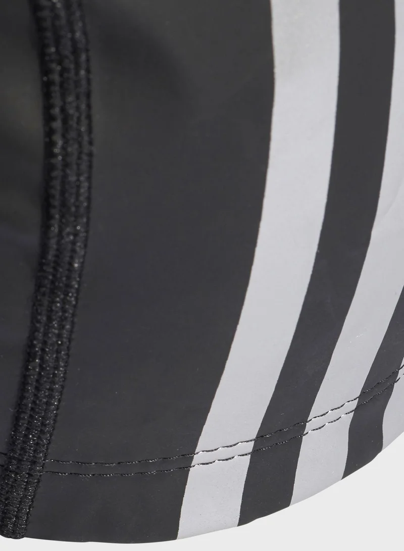 Adidas 3 Stripe Logo Swim Cap