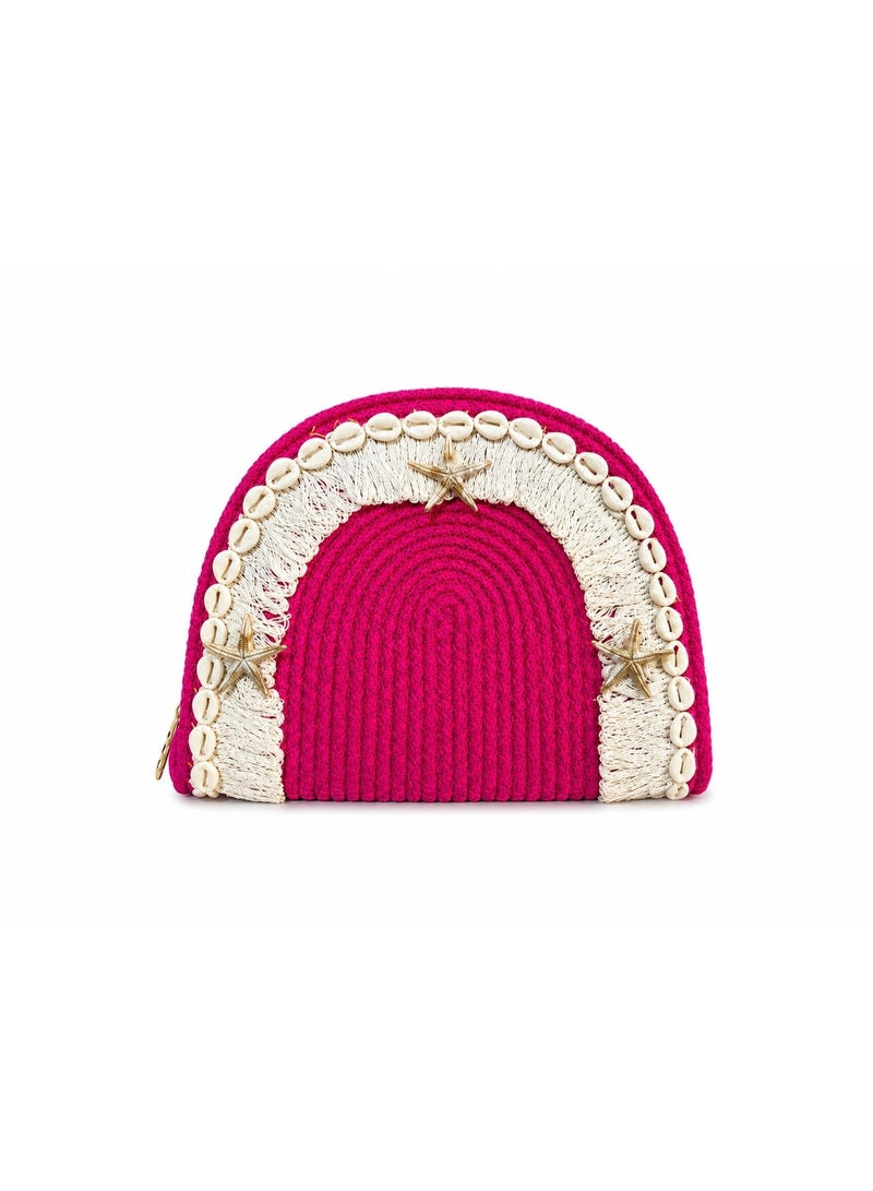 LIFESTYLISH Handbags Summer with a semi-circular design ZK-2 - Fuchsia - Image 3