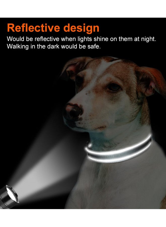 Joytale Reflective Dog Collar,Soft Neoprene Padded Breathable Nylon Pet Collar Adjustable for Small Dogs,Gray,S - Image 3