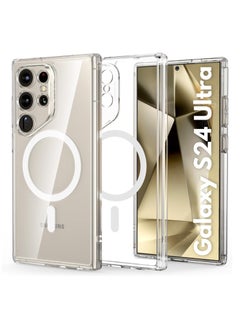 ESR ESR Classic Hybrid Case (HaloLock), Compatible with Samsung Galaxy S24 Ultra, Clear  - Image 2